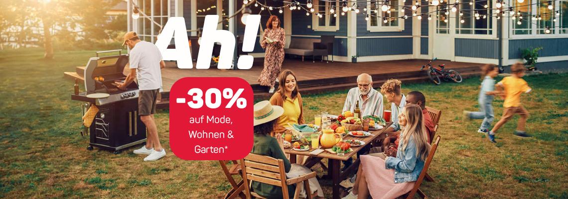 -30% auf Mode, Wohnen & Garten*