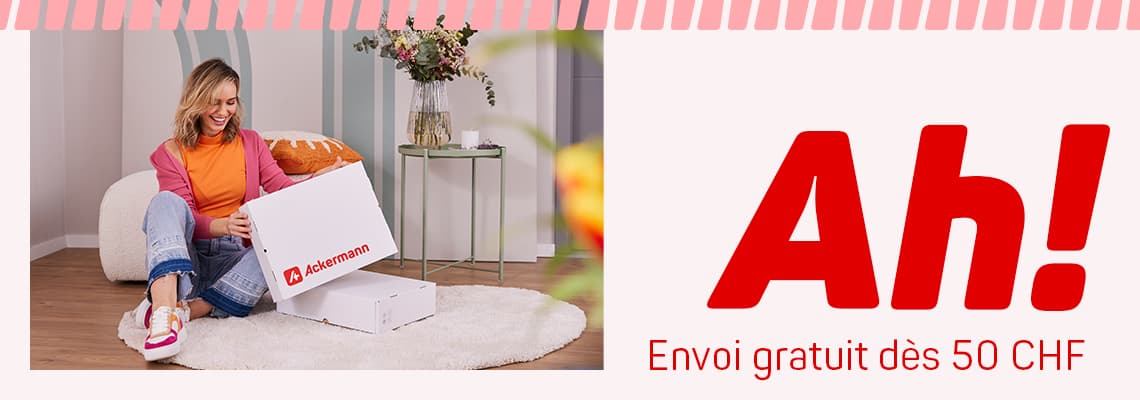 Envoi gratuit dès 50 CHF