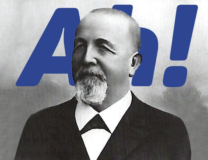 Johann Josef Franz Ackermann (1831 - 1911), fils aîné du fondateur de l'entreprise Johann Ackermann, vers 1890.