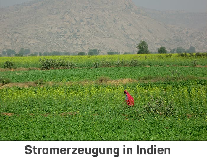 Stromerzeugung in Indien