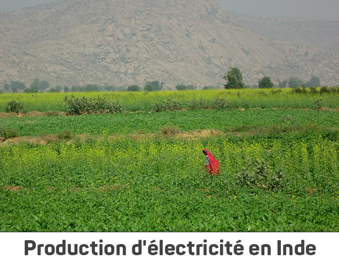 Production d'électricité en Inde