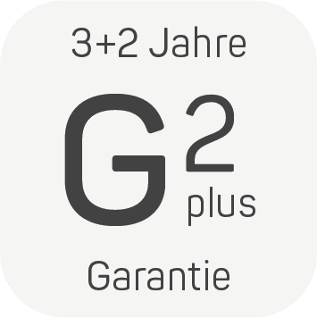 3+2 Jahre Garantie