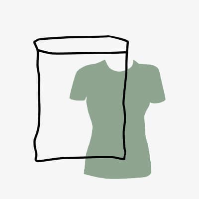 recycelte Polybeutel