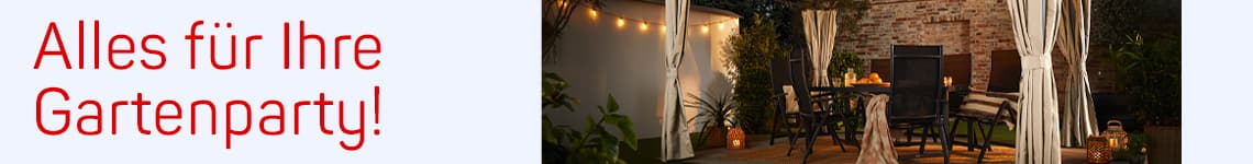 Alles für Ihre Gartenparty!
