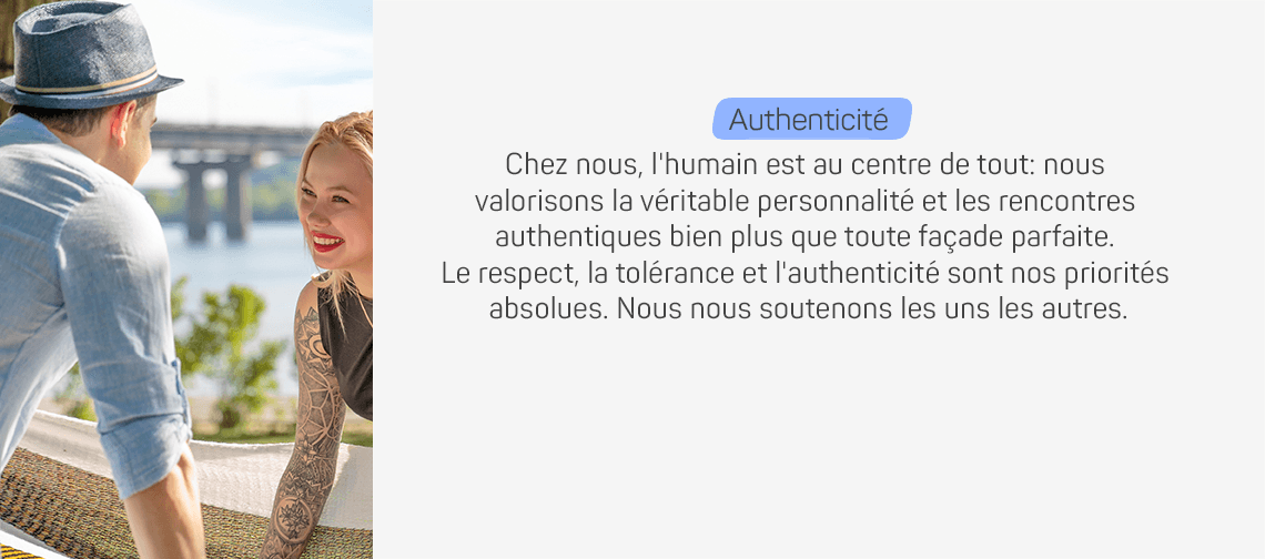 Authenticité – Texte sur l’importance de la personnalité, du respect, de la tolérance et du soutien mutuel