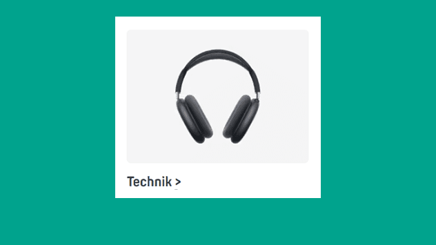 Technik – schwarze Over-Ear-Kopfhörer vor hellem Hintergrund