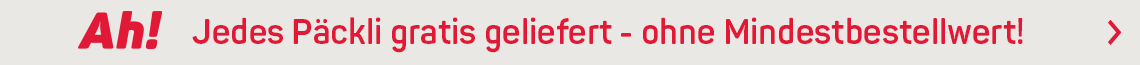 Jedes Päckli gratis geliefert