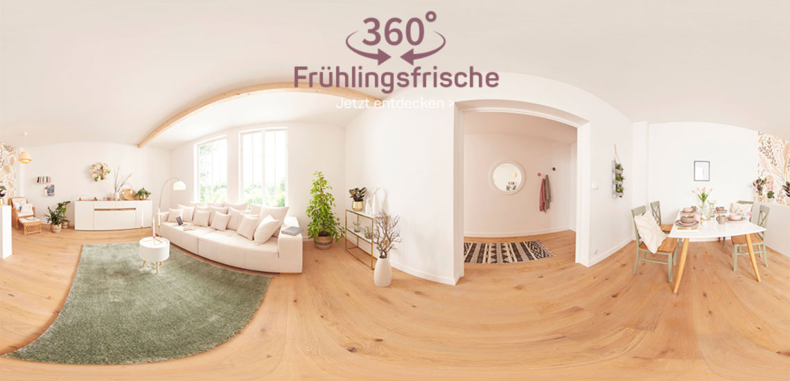 360° Räume - Frühlingsfrische